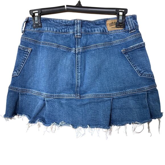 American Eagle x Coco Gauff High-Rise Denim Mini Skirt Size 8 in Blue Denim - Picture 2 of 10